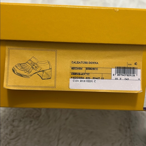 The Original Car Shoe Calzature Donna Cordovan Leather Heeled Loafer - Picture 4 of 12